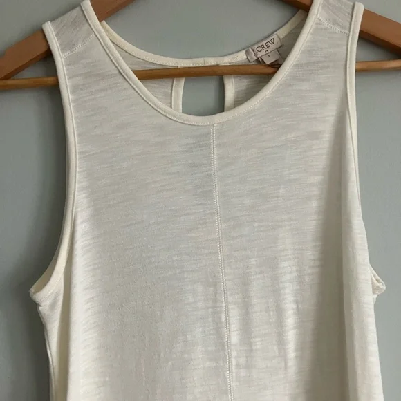 J CREW Off White Tunic Tank Blouse Size S - Picture 3 of 11